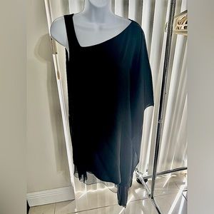 Silk Asymmetrical Tank Dress